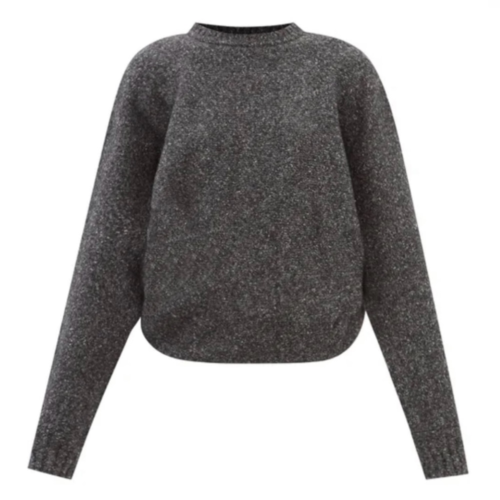 Raey Batwing-sleeve organic-cotton blend draped sweater